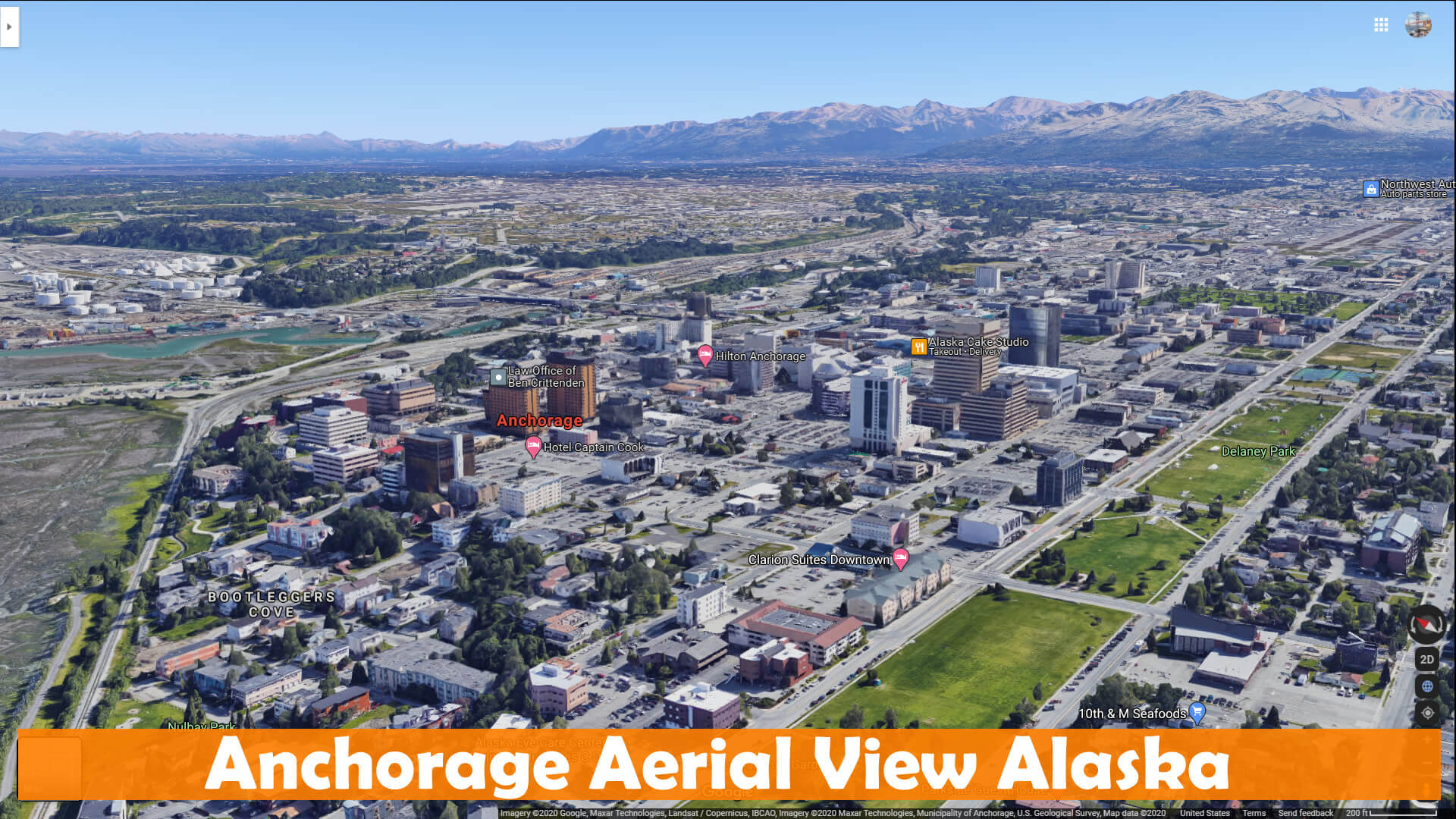 Anchorage Aerial View Alaska